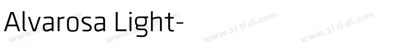 Alvarosa Light字体转换
